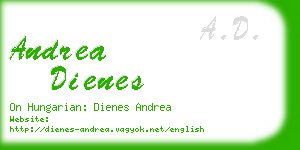 andrea dienes business card